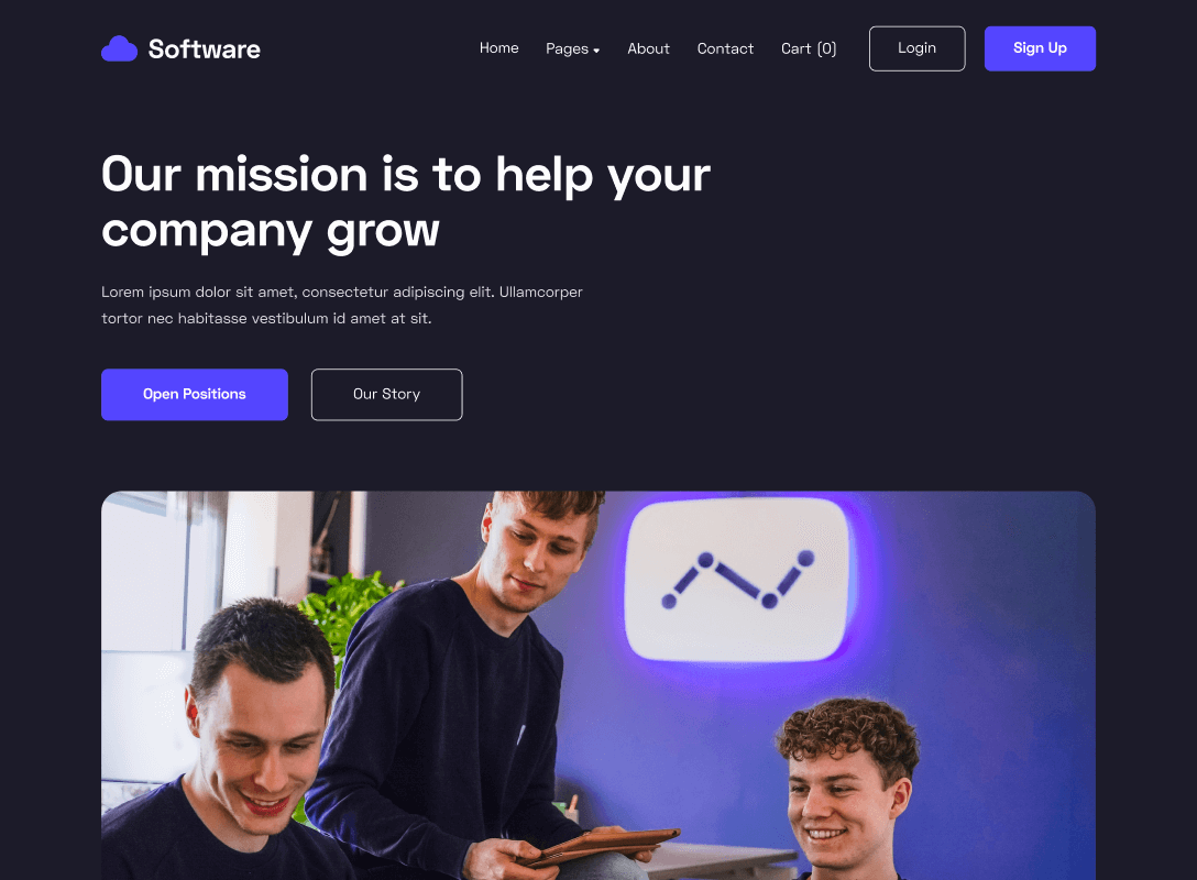 Blog V1 - Software Webflow Template