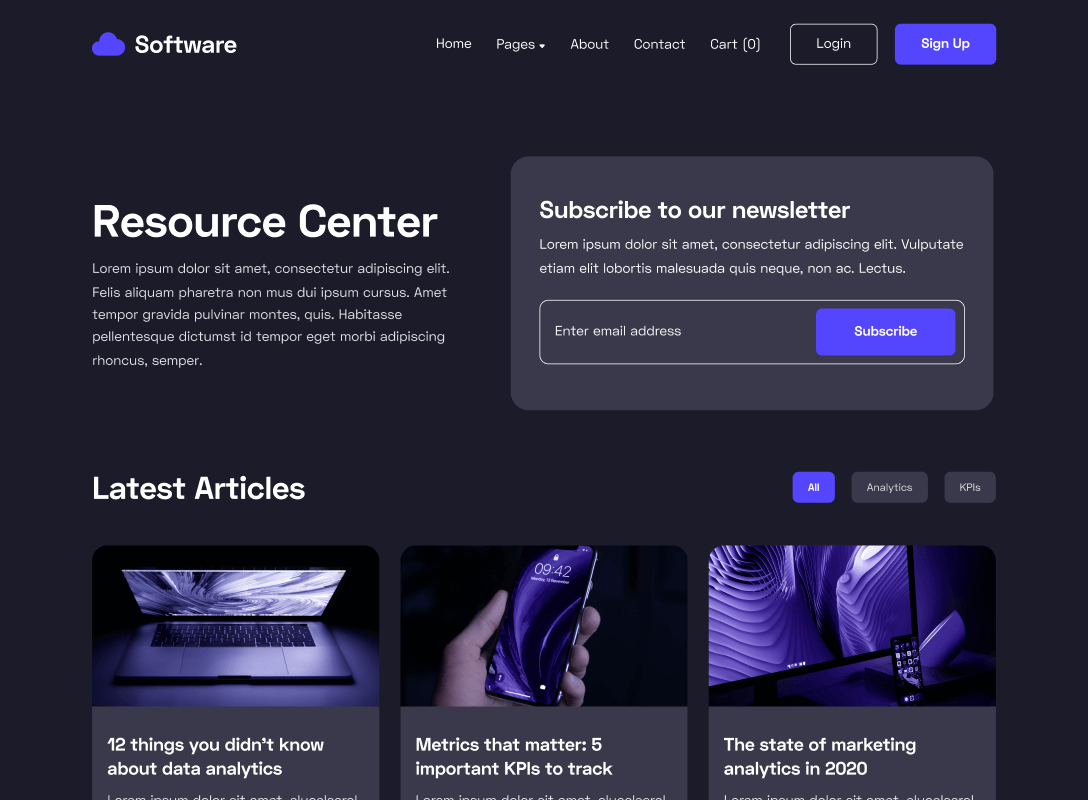 Blog V3 - Software Webflow Template