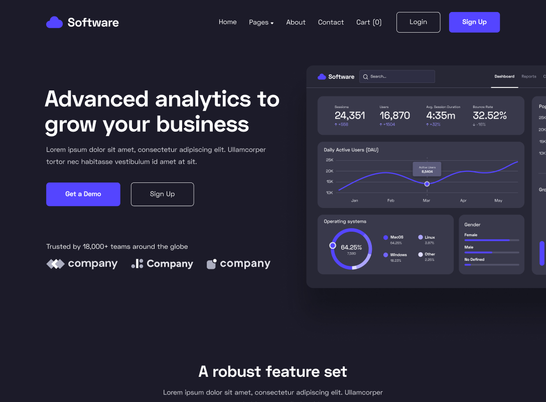 Home V2 - Software Webflow Template